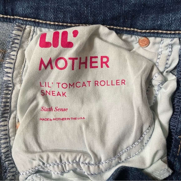 NWT MOTHER The Tomcat Roller Sneak High-Rise Wide-Leg Jeans 26 Petite - Picture 6 of 9